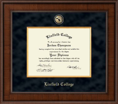 Linfield College diploma frame - Presidential Masterpiece Diploma Frame in Madison