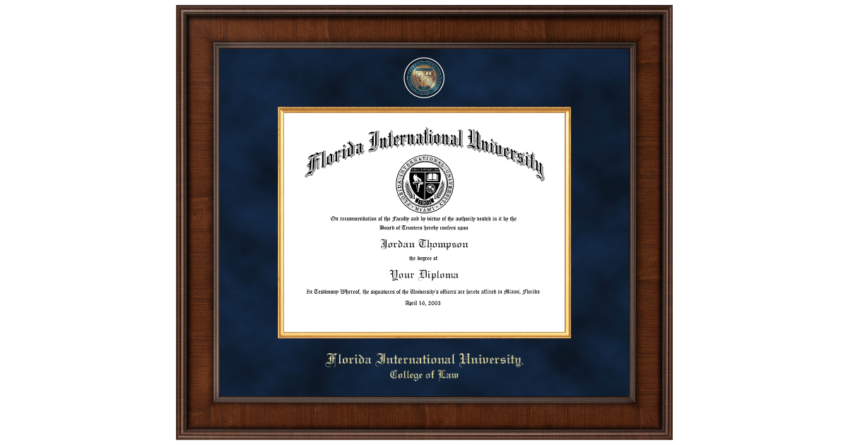 FIU College of Law Diploma Frames Church Hill Classics