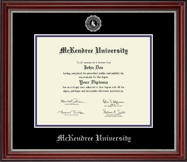 McKendree University diploma frame - Silver Embossed Diploma Frame in Kensington Silver