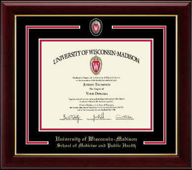 University of Wisconsin Madison diploma frame - Spirit Shield Curriculum Edition Diploma Frame in Gallery