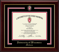 University of Wisconsin Madison Spirit Shield Curriculum Edition Diploma Frame in Gallery