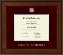 Trinity University Presidential Masterpiece Diploma Frame in Madison