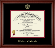 Philadelphia University Gold Embossed Diploma Frame in Cambridge