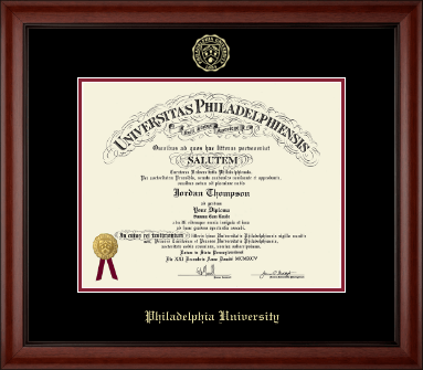 Philadelphia University diploma frame - Gold Embossed Diploma Frame in Cambridge
