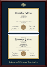 University of California Los Angeles diploma frame - Double Diploma Frame in Galleria