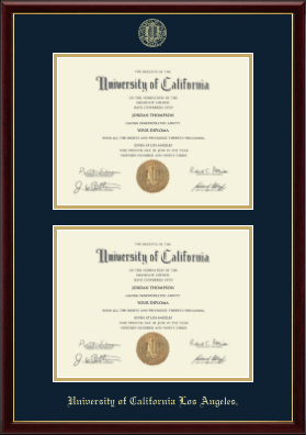 University of California Los Angeles diploma frame - Double Diploma Frame in Galleria
