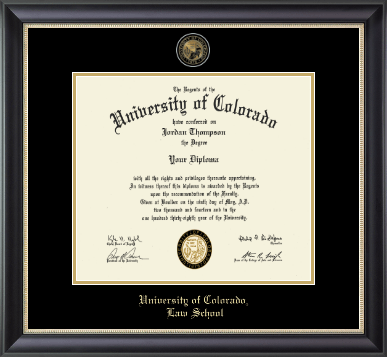 University of Colorado diploma frame - Masterpiece Medallion Diploma Frame in Noir