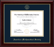 American Mathematical Society certificate frame - Gold Embossed Certificate Frame in Gallery