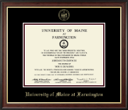 University of Maine Farmington diploma frame - Gold Embossed Diploma Frame in Studio Gold