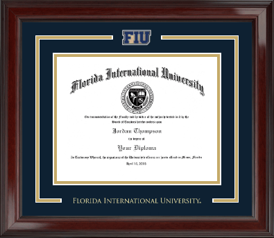 Florida International University diploma frame - Spirit Medallion Diploma Frame in Encore