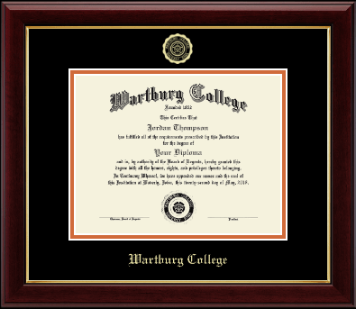 Wartburg College diploma frame - Gold Embossed Diploma Frame in Gallery