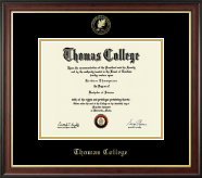 Thomas College diploma frame - Gold Embossed Diploma Frame in Studio Gold