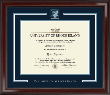 The University of Rhode Island diploma frame - Spirit Medallion Diploma Frame in Encore