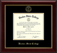 Boston State College Gold Embossed Diploma Frame in Gallery