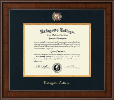 Lafayette College diploma frame - Presidential Masterpiece Diploma Frame in Madison