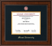 Miami University diploma frame - Presidential Brass Masterpiece Diploma Frame in Madison