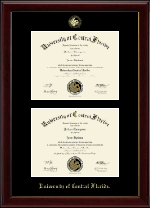 University of Central Florida diploma frame - Double Document Diploma Frame in Gallery