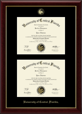 University of Central Florida diploma frame - Double Document Diploma Frame in Gallery