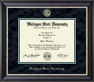 Michigan State University diploma frame - Masterpiece Medallion Diploma Frame in Noir
