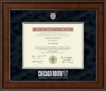 University of Chicago Booth School of Business Presidential Masterpiece Diploma Frame in Madison