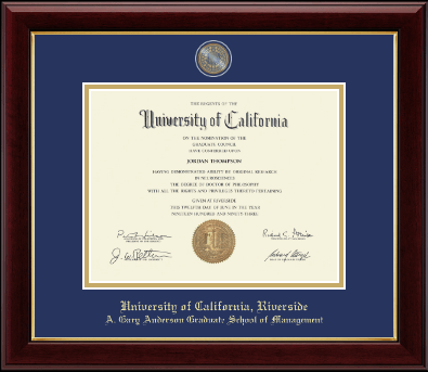 University of California Riverside diploma frame - Masterpiece Medallion Diploma Frame in Gallery