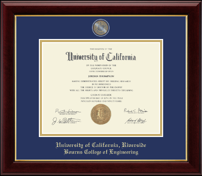University of California Riverside diploma frame - Masterpiece Medallion Diploma Frame in Gallery