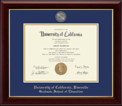 University of California Riverside diploma frame - Masterpiece Medallion Diploma Frame in Gallery