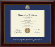 University of California Riverside Masterpiece Medallion Diploma Frame in Gallery