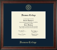 Daemen College Gold Embossed Diploma Frame in Studio