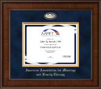 American Association for Marriage and Family Therapy Presidential Masterpiece Certificate Frame in Madison