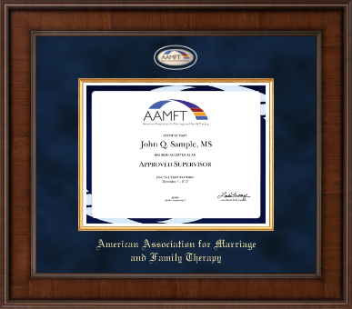 American Association for Marriage and Family Therapy certificate frame - Presidential Masterpiece Certificate Frame in Madison