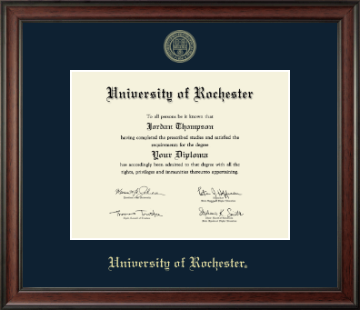 University of Rochester diploma frame - Gold Embossed Diploma Frame in Studio