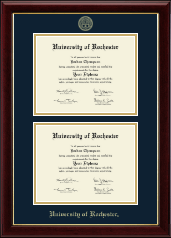 University of Rochester diploma frame - Double Document Diploma Frame in Gallery