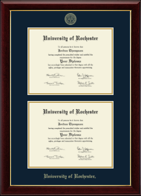 University of Rochester diploma frame - Double Document Diploma Frame in Gallery