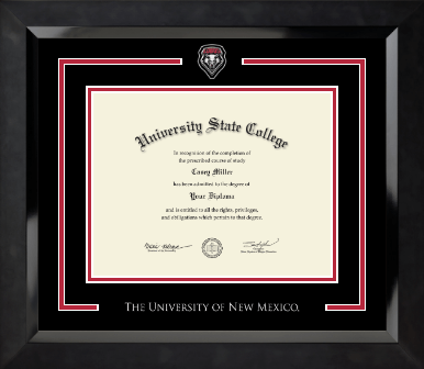 The University of New Mexico diploma frame - Spirit Medallion Diploma Frame in Eclipse