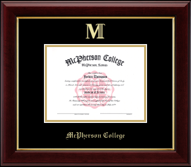 McPherson College diploma frame - Gold Embossed Diploma Frame in Gallery