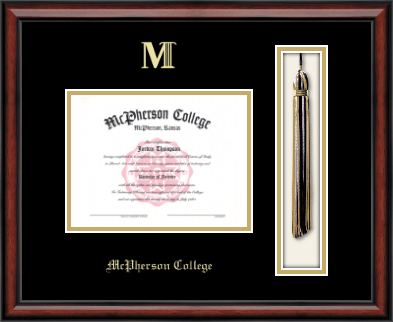 McPherson College diploma frame - Tassel & Cord Diploma Frame in Southport