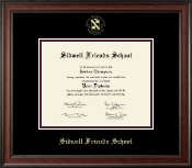 Sidwell Friends School Gold Embossed Diploma Frame in Studio