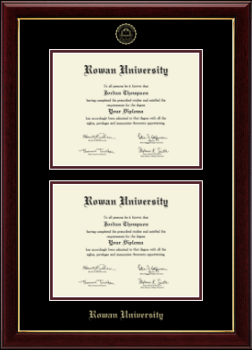 Rowan University diploma frame - Double Diploma Frame in Gallery