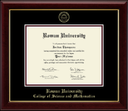 Rowan University diploma frame - Gold Embossed Diploma Frame in Gallery