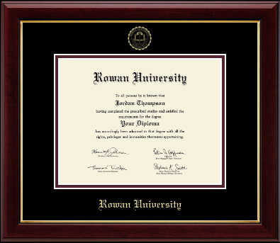 Rowan University diploma frame - Gold Embossed Diploma Frame in Gallery