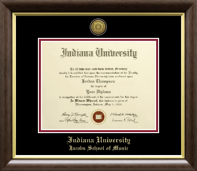 Indiana University Bloomington diploma frame - Gold Engraved Medallion Diploma Frame in Hampshire