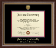 Indiana University Bloomington diploma frame - Gold Engraved Medallion Diploma Frame in Hampshire