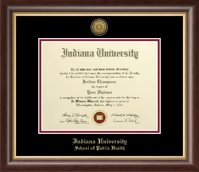 Indiana University Bloomington diploma frame - Gold Engraved Medallion Diploma Frame in Hampshire