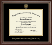 Virginia Commonwealth University diploma frame - Gold Engraved Medallion Diploma Frame in Hampshire