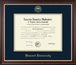 Gold Embossed Diploma Frame