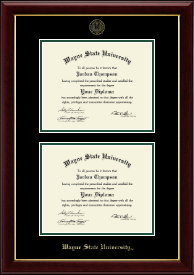 Double Diploma Frame