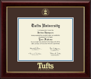 Tufts University Gold Embossed Diploma Frame in Gallery