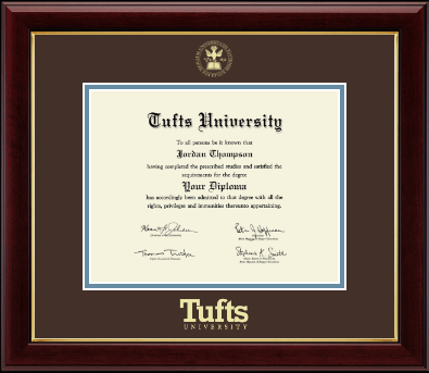 Tufts University diploma frame - Gold Embossed Diploma Frame in Gallery