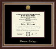 Vassar College Gold Engraved Medallion Diploma Frame in Hampshire
